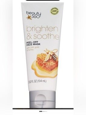 beauty360 Brighten & Soothe Peel-Off Face Mask - Gold